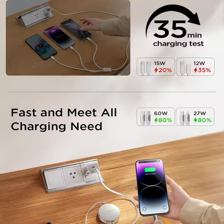 60W Lisen Multi Fast Charging Cable