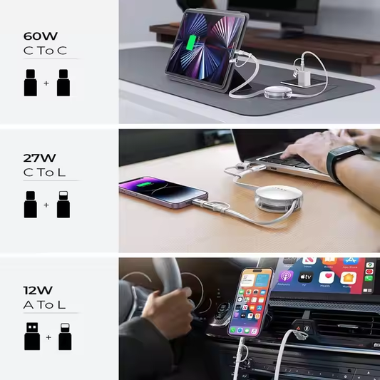 60W Lisen Multi Fast Charging Cable
