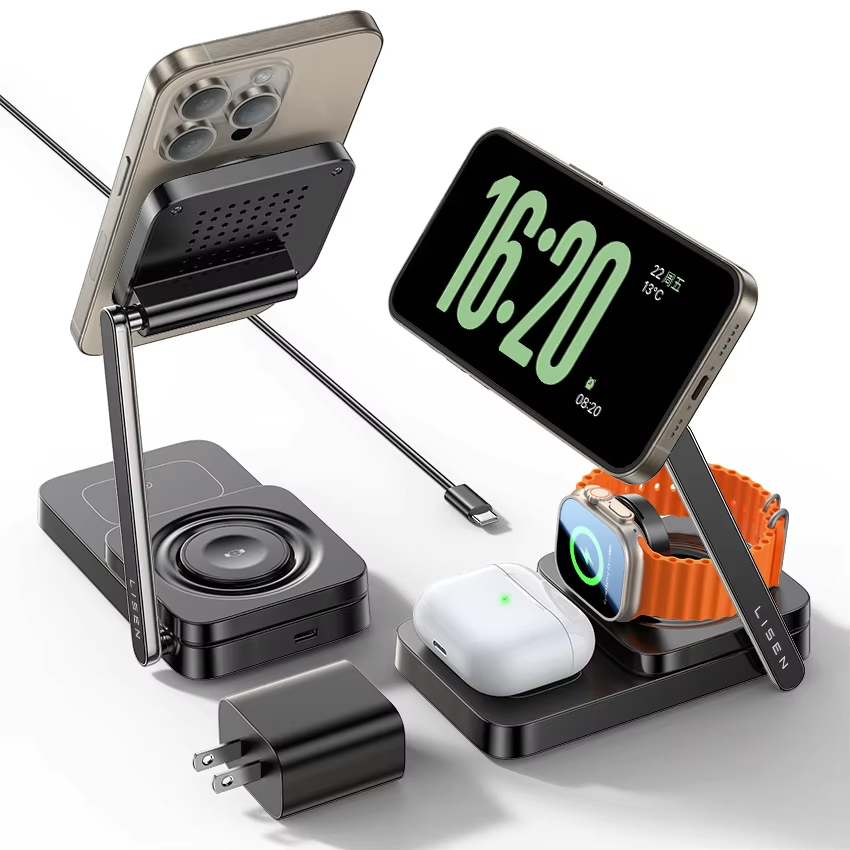 3 in 1 Charging Station for Magsafe Charger Stand Portable