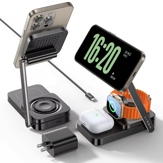 3 in 1 Charging Station for Magsafe Charger Stand Portable