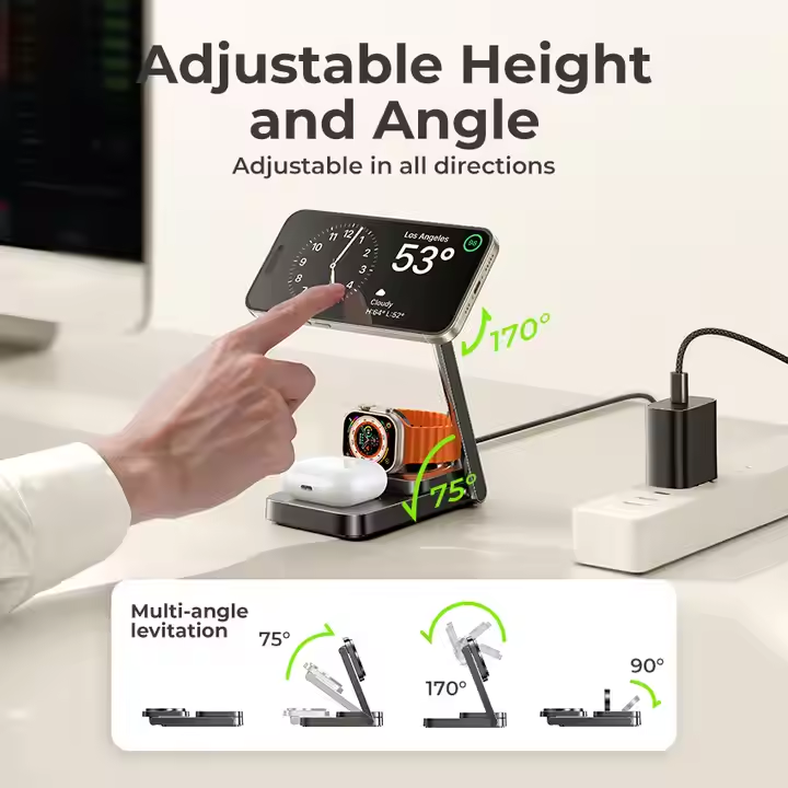 3 in 1 Charging Station for Magsafe Charger Stand Portable