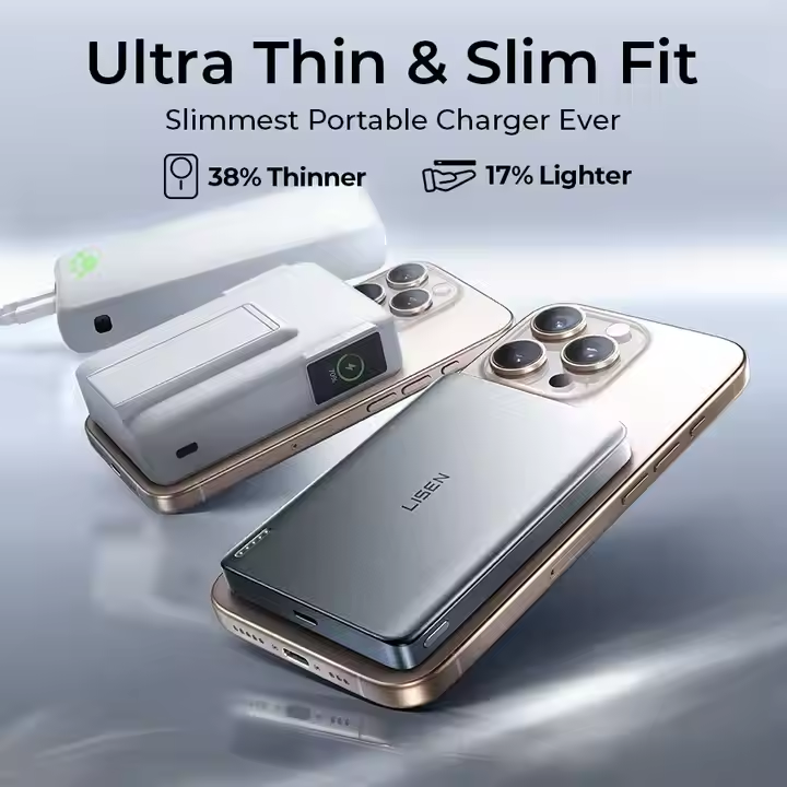 Ultra-Thin Magnetic Power Bank with 10000mah
