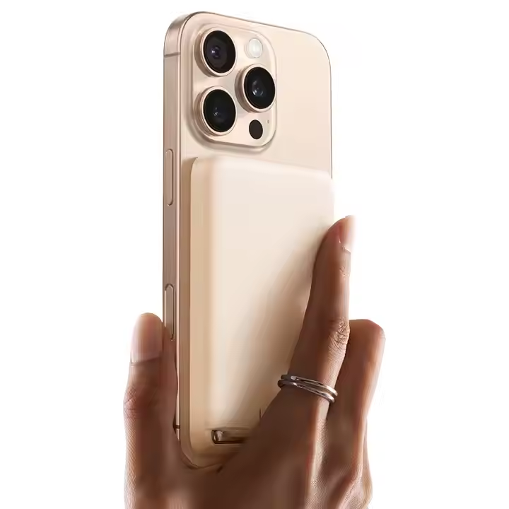 Qi2 Ultra thin (10000mah) Magnetic Power Bank with Mini Stand
