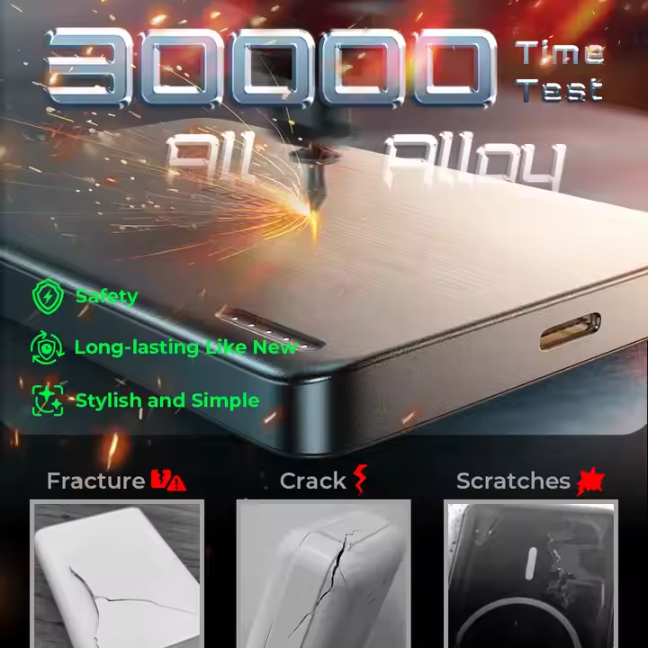 Ultra-Thin Magnetic Power Bank with 10000mah