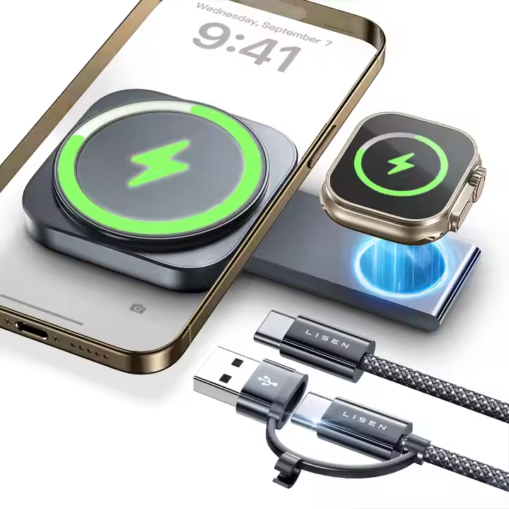 Universal 2 in 1 Charging Station Devices Wireless Charger