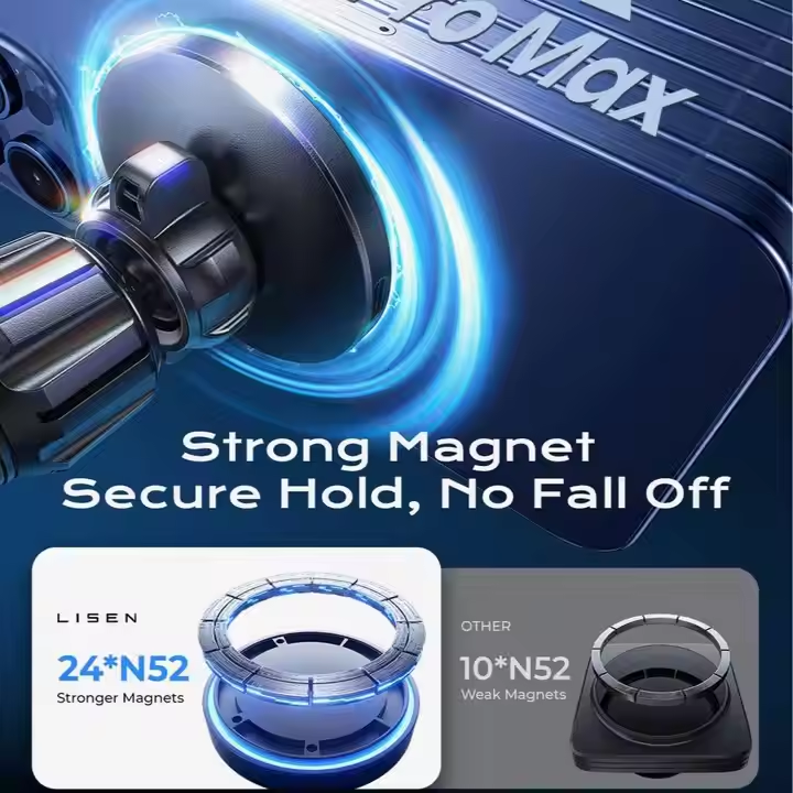 15W MagSafe Car Mount Charger,Magnetic Wireless Car Charger